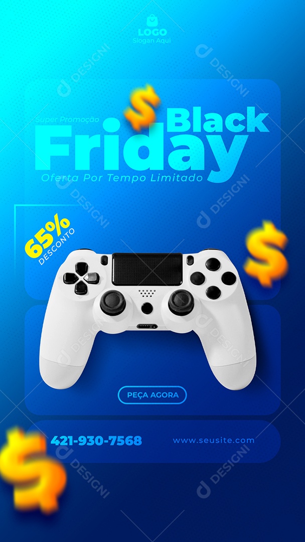 Story Black Friday Lojas Eletrônicos Social Media PSD Editável