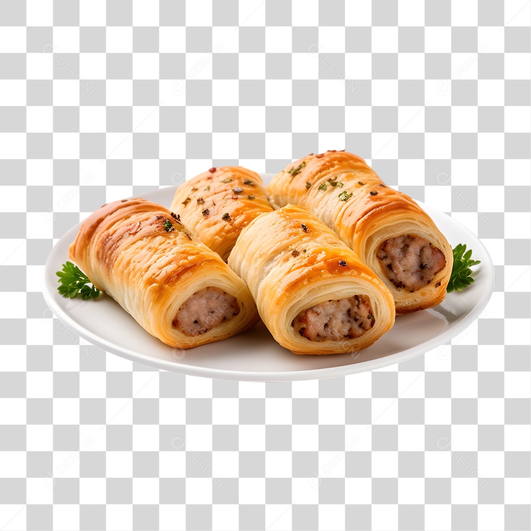 Salgados Assados PNG Transparente