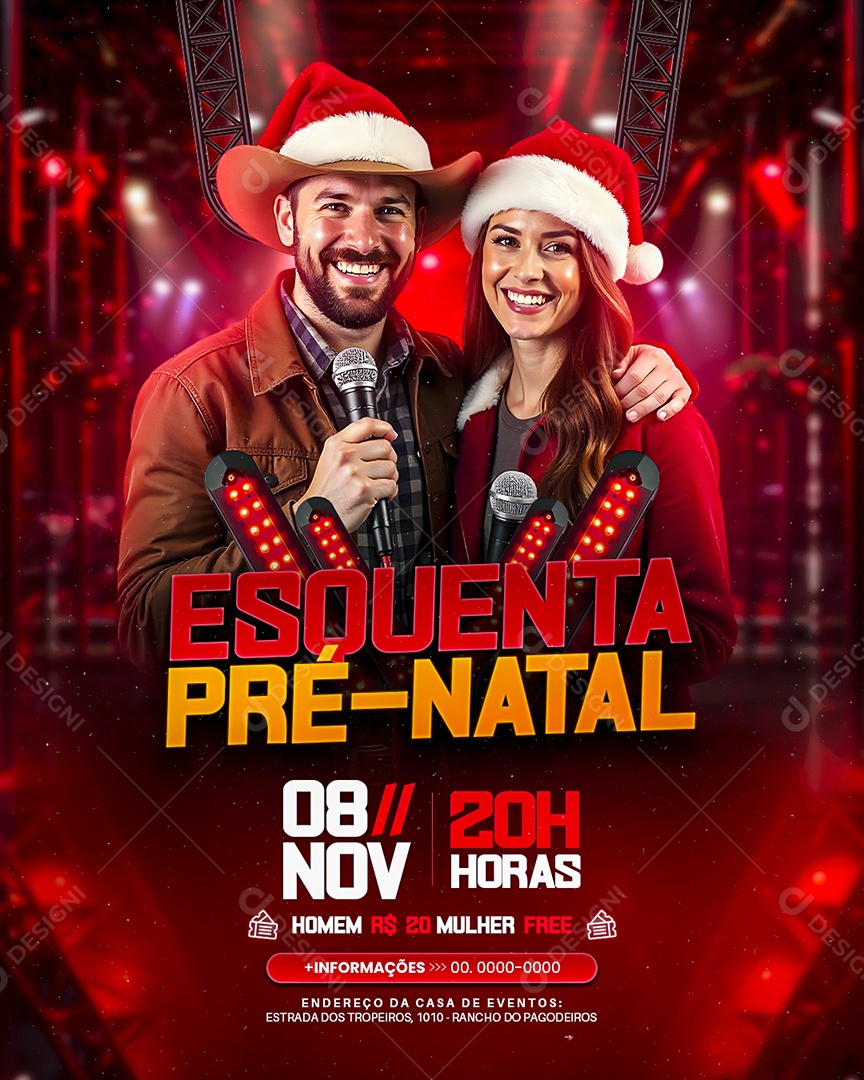 Flyer Esquenta Pré-Natal Social Media PSD Editável