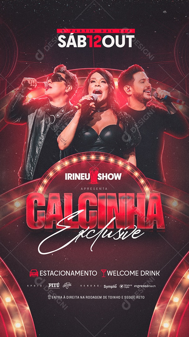 Story Flyer Calcinha Preta Exclusive Social Media PSD Editável