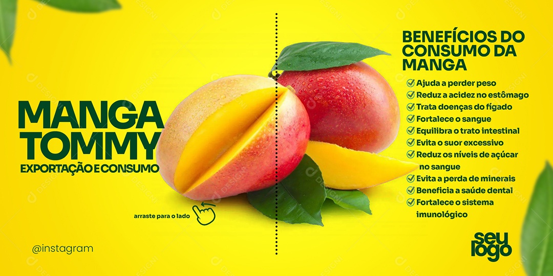 10 Benefícios Da Manga PSD Editável