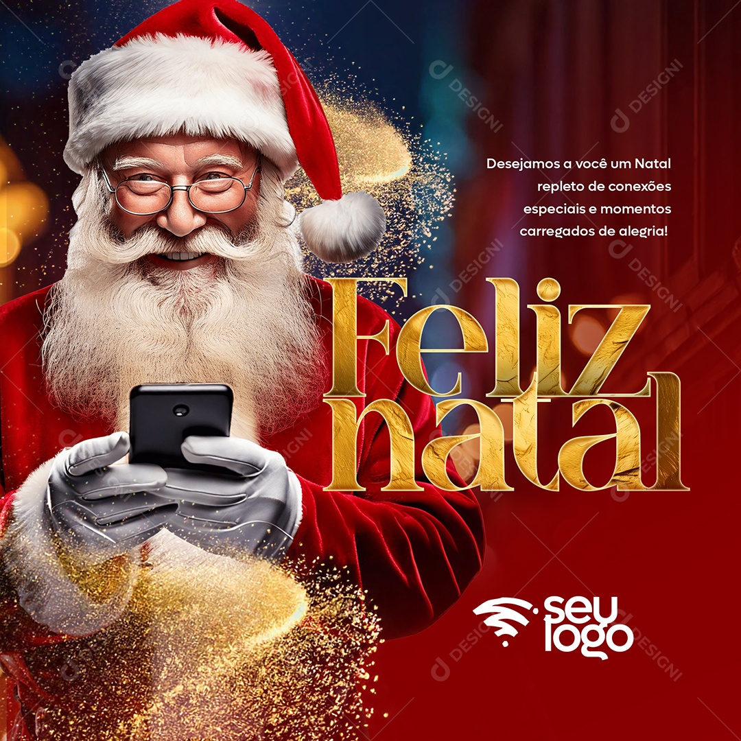 Feliz Natal 25 de Dezembro Social Media PSD Editável