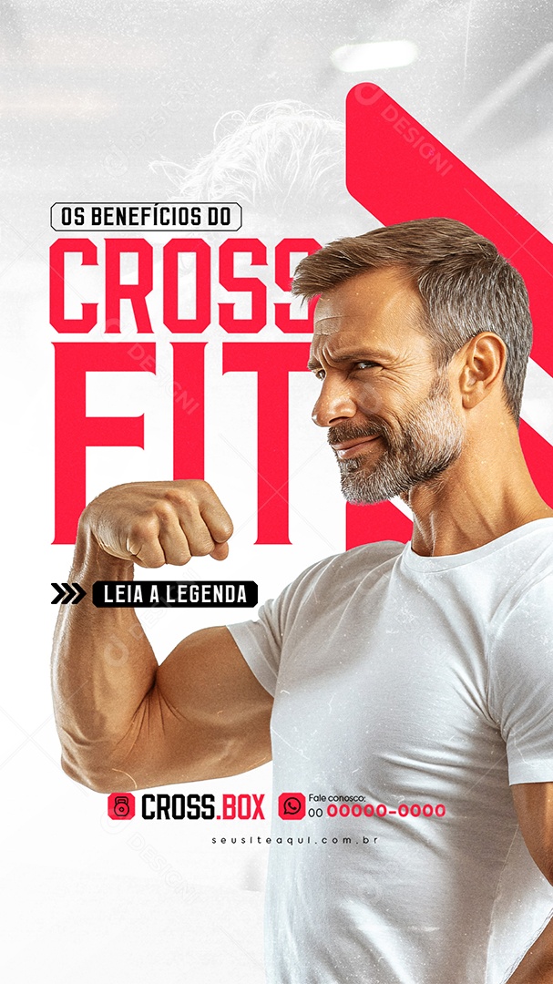 Story Academia Crossfit Os Benefícios do Cross Fit Social Media PSD Editável