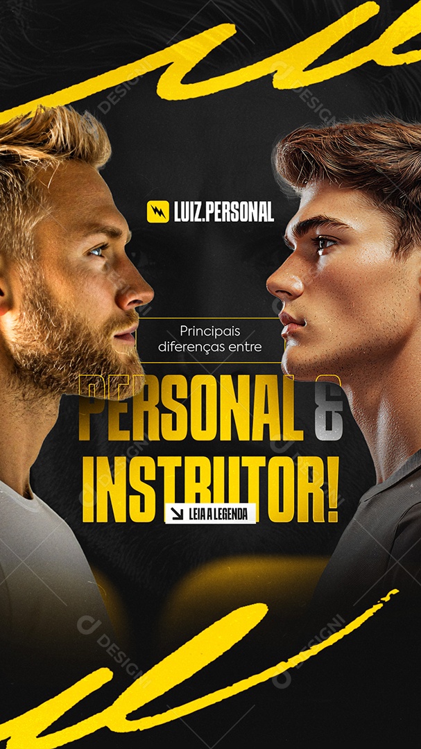 Story Personal Trainer Academia Personal e Instrutor Social Media PSD Editável
