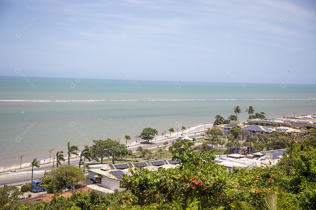 Linda vista da praia de porto seguro