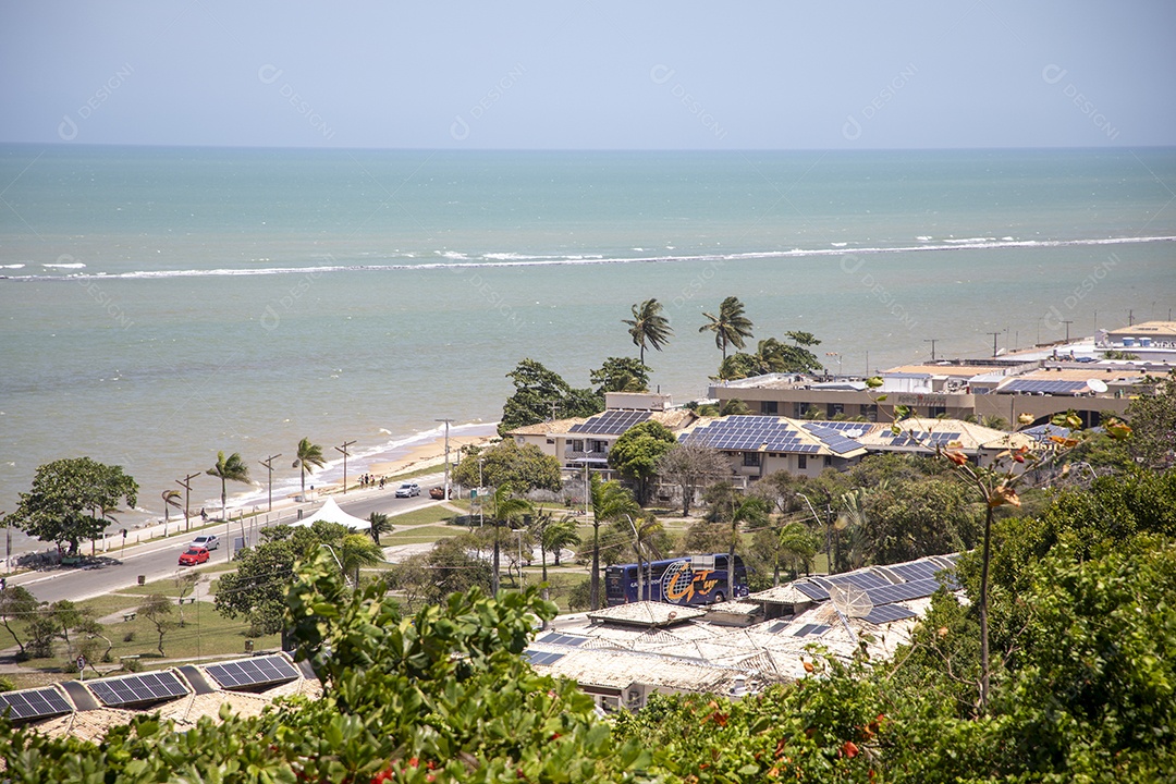 Vista da praia na cidade de porto seguro
