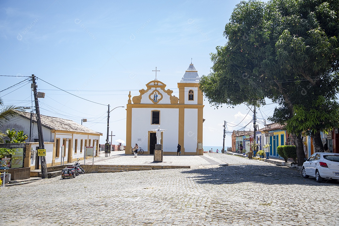 Praça com igreja de nossa senhora do socorro