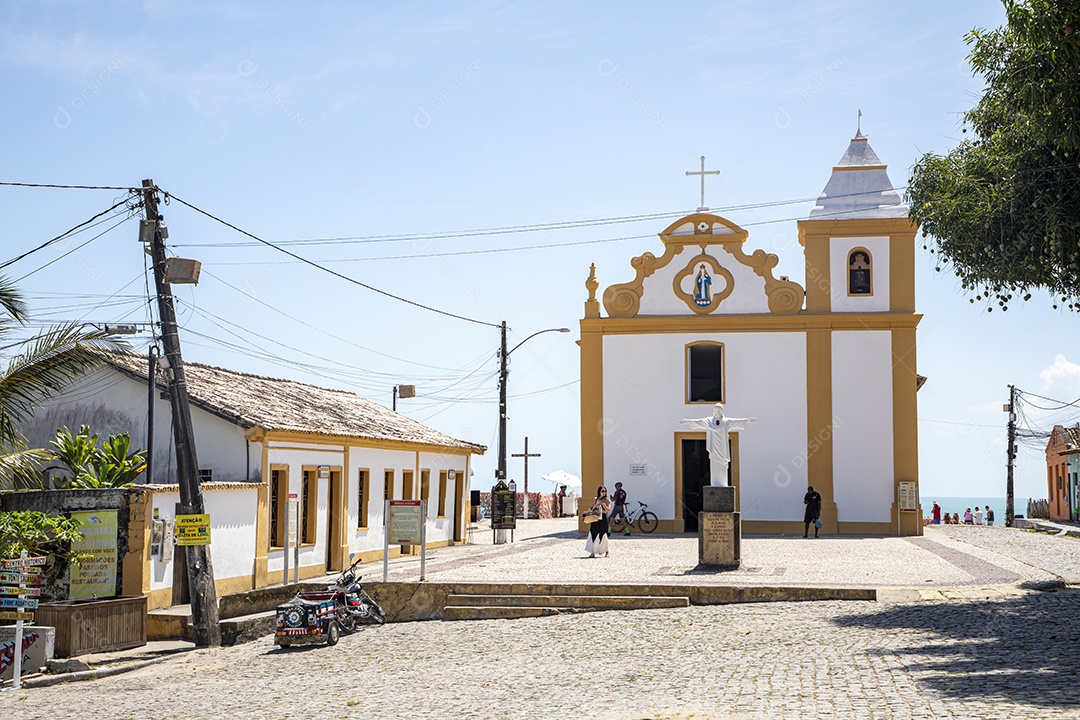 Praça com igreja de nossa senhora do socorro