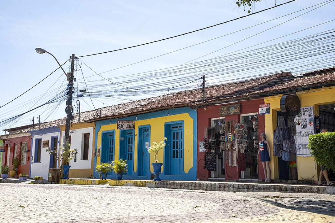 Casas coloridas históricas