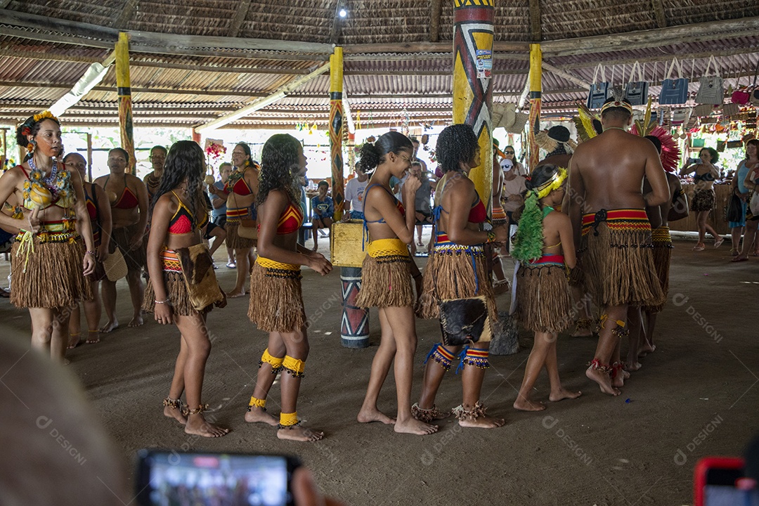 Roda de dança indígena