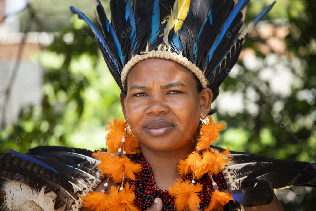 Uma mulher indígena