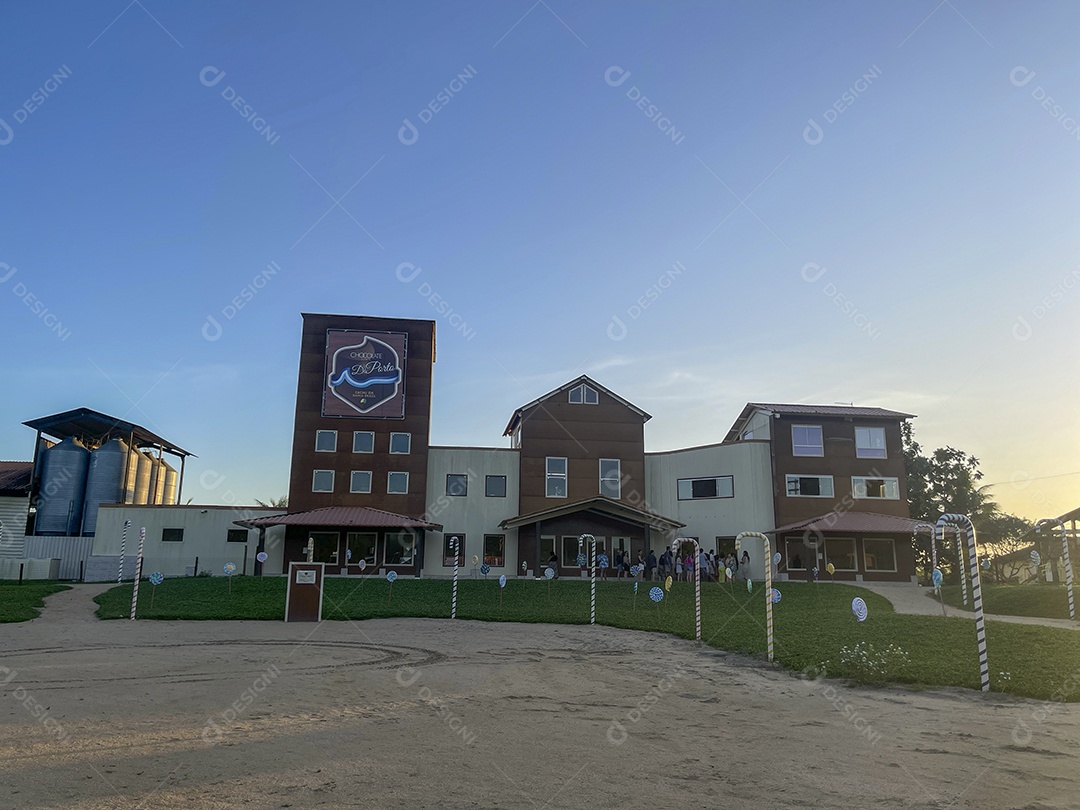 Fábrica de chocolates grande