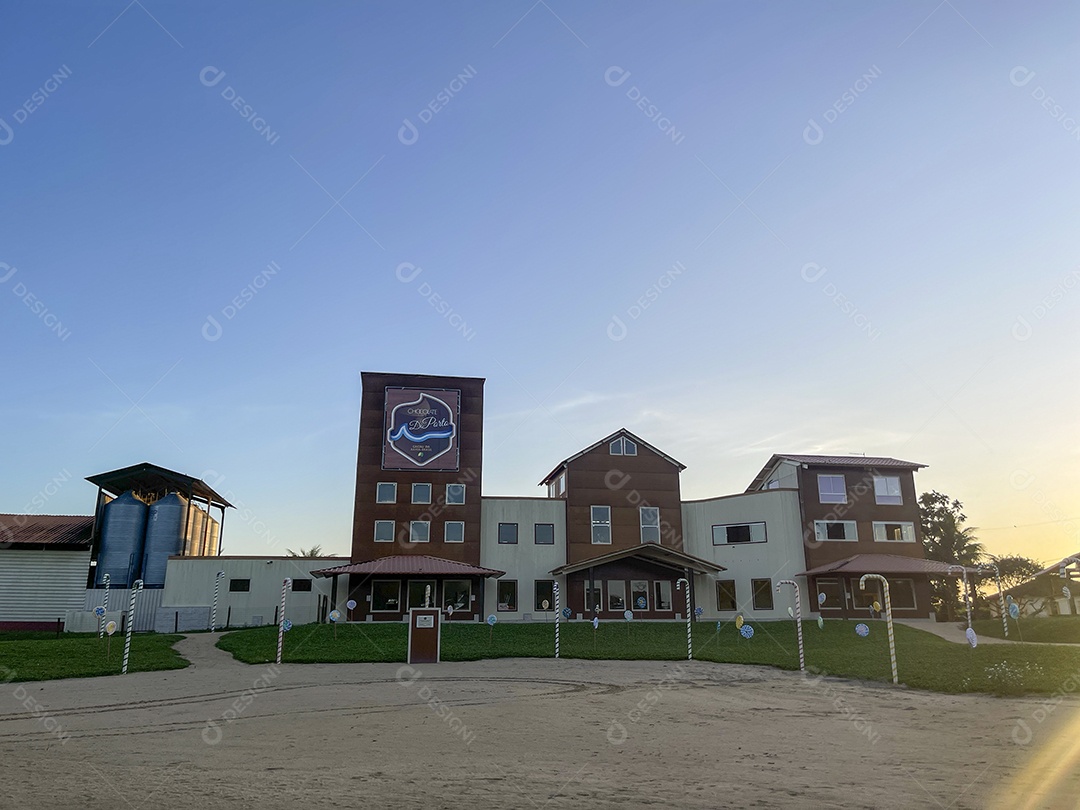 Fábrica grande de chocolates