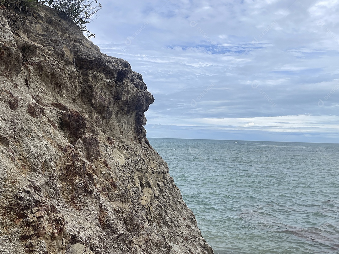 Montanha e fundo de mar linda vista
