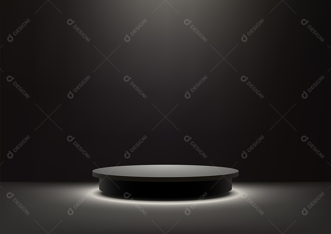 Modelo de Cenário de Pódio Ilustração Vetor EPS Editável