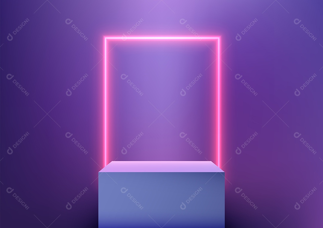 Modelo de Cenário de Pódio Ilustração Vetor EPS Editável