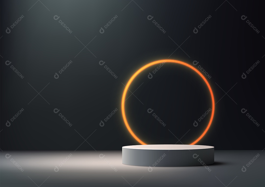 Modelo de Cenário de Pódio Ilustração Vetor EPS Editável