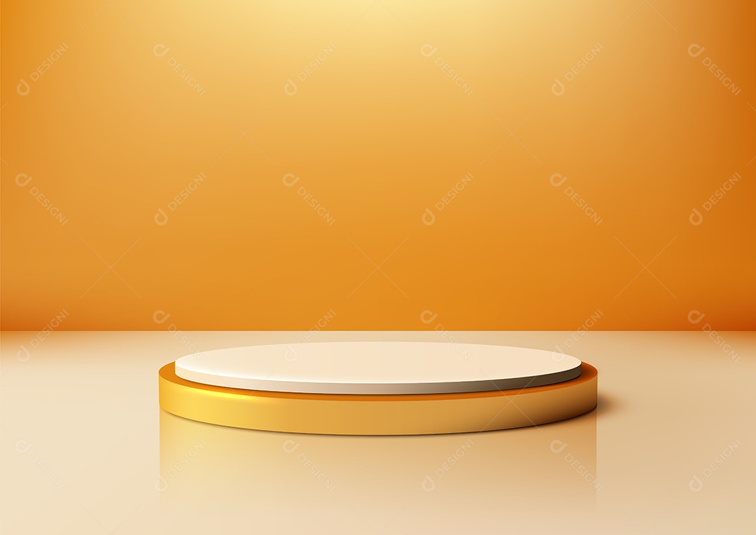 Modelo de Cenário de Pódio Ilustração Vetor EPS Editável