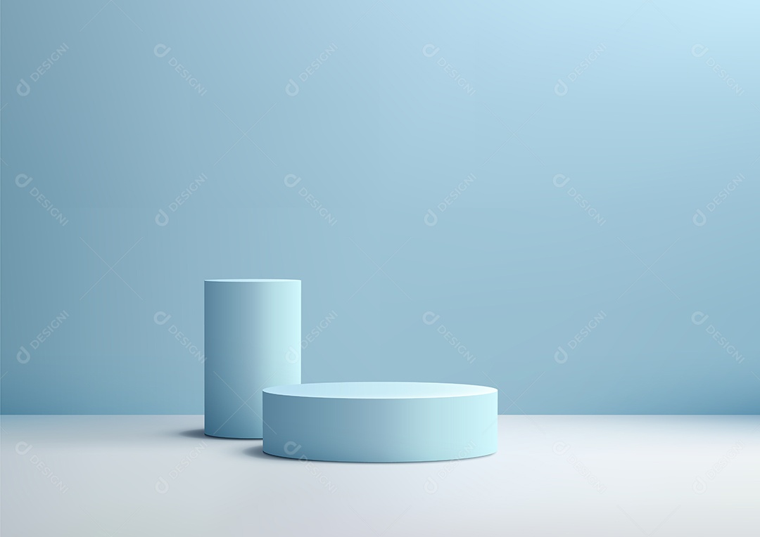 Modelo de Cenário de Pódio Ilustração Vetor EPS Editável