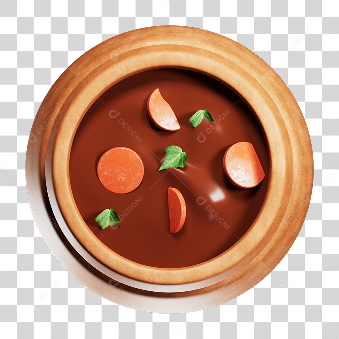 Caldeirão Tigela de Barro PNG Transparente