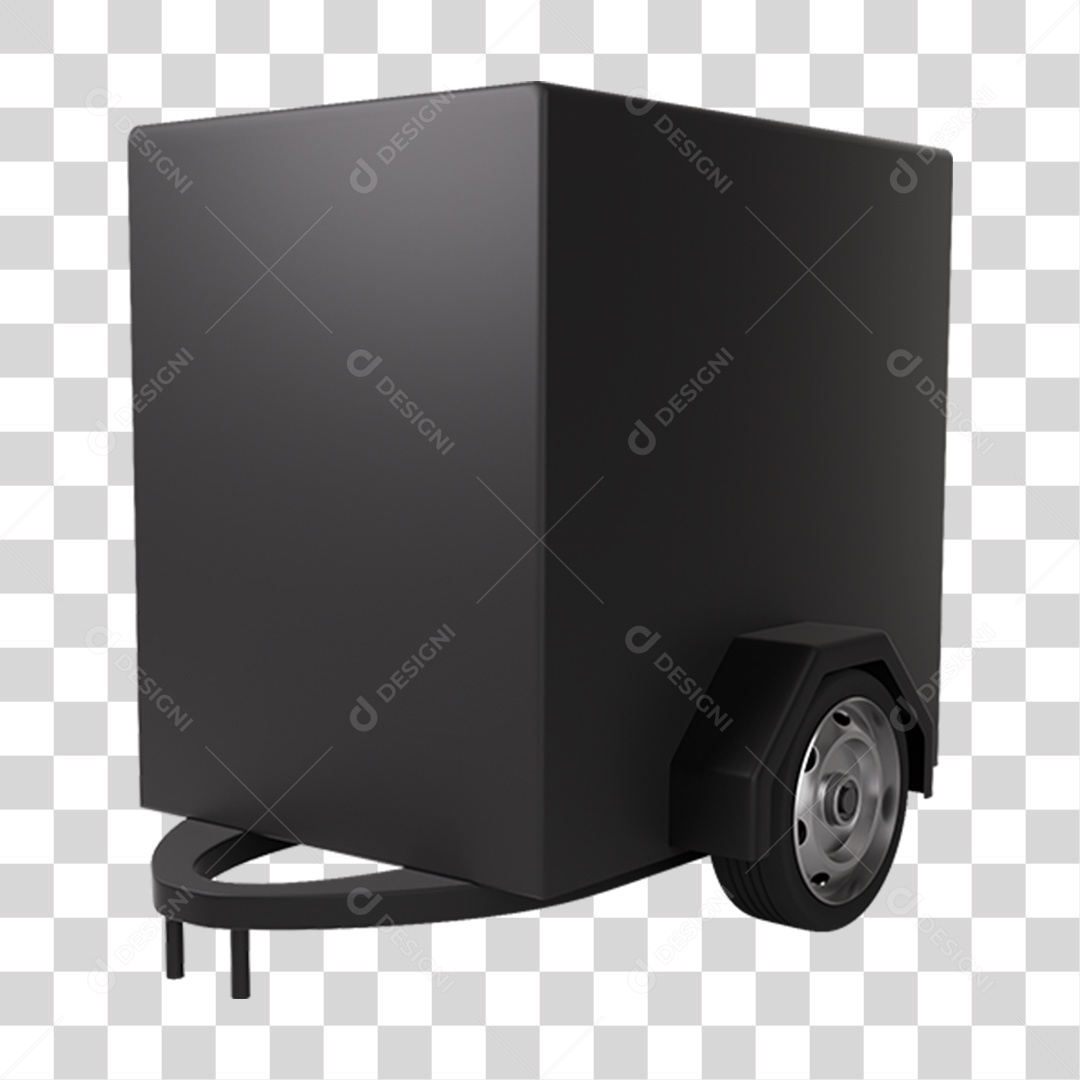 Carrinho Trailer PNG Transparente