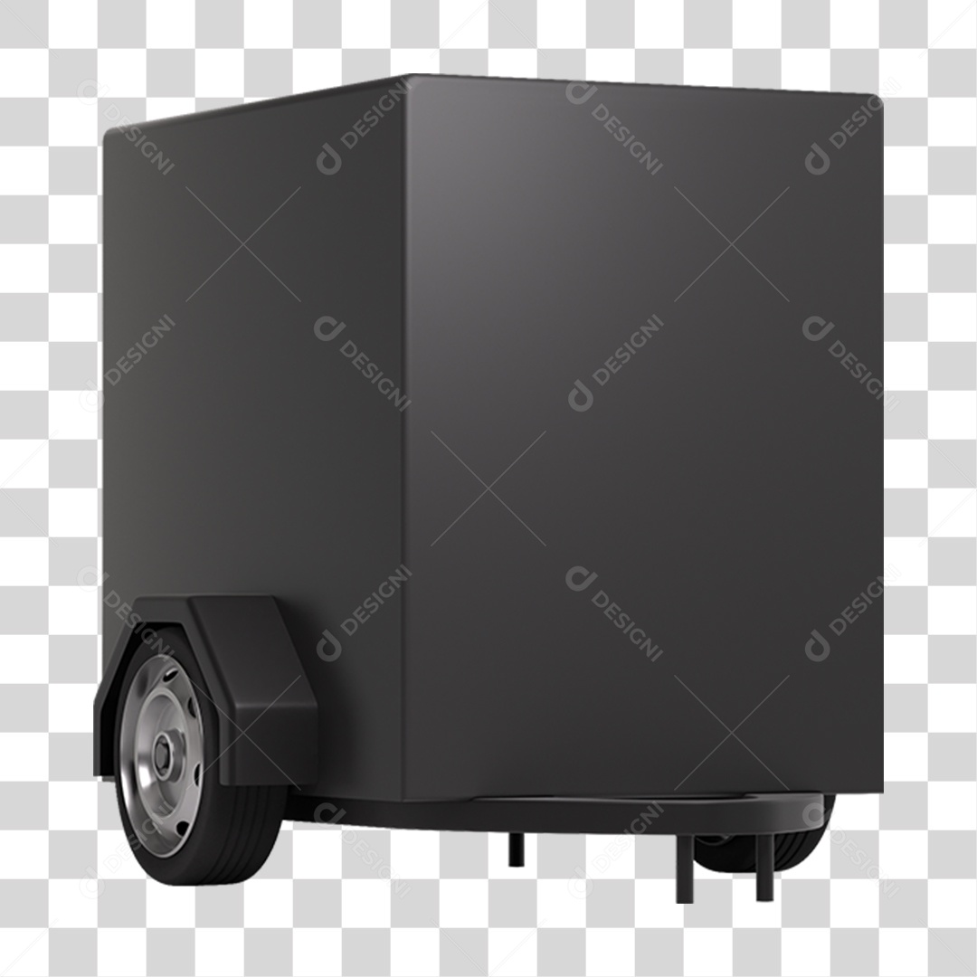 Carrinho Trailer PNG Transparente
