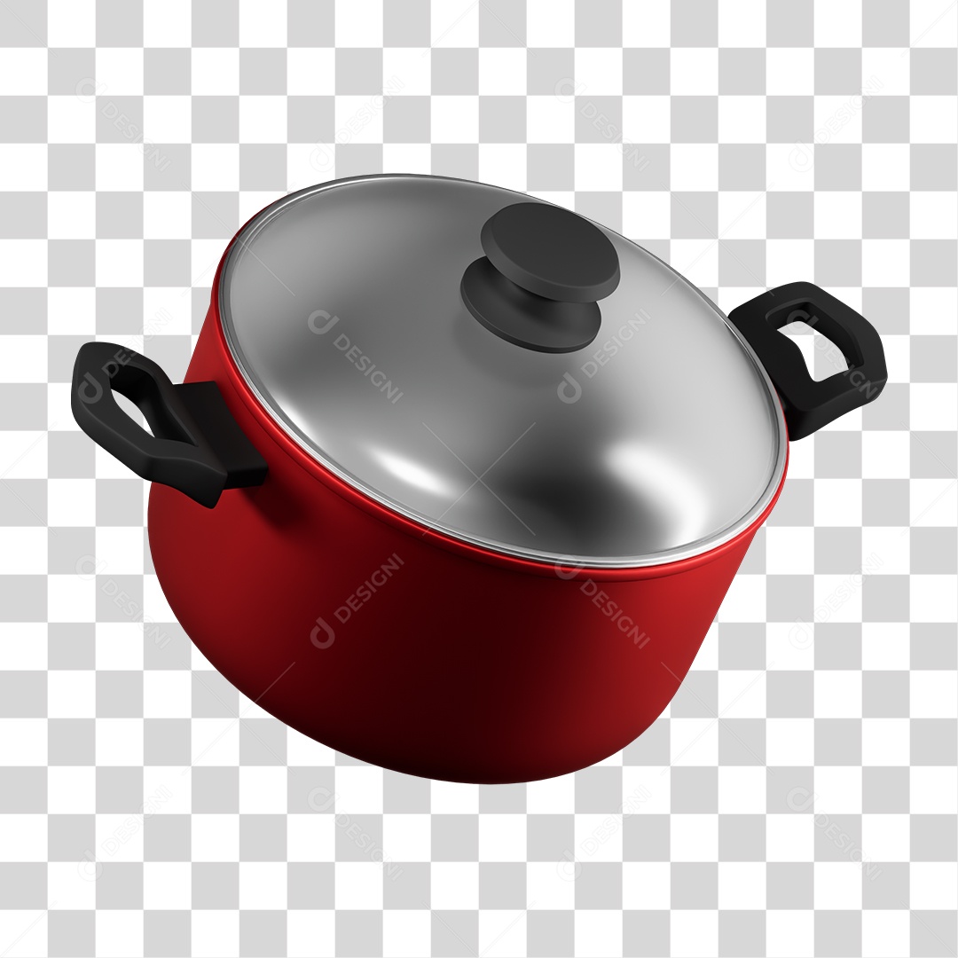 Elemento 3D Panelas PNG Transparente