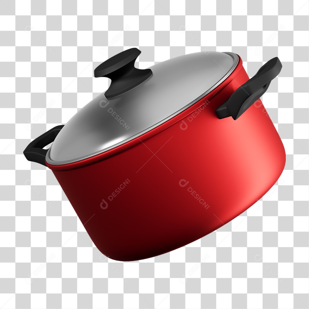 Elemento 3D Panelas PNG Transparente