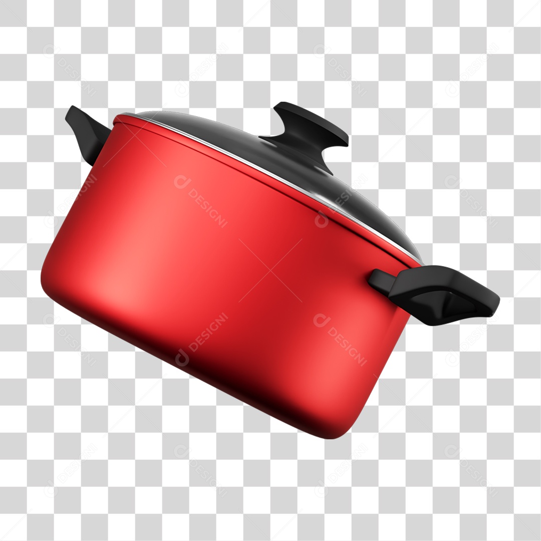 Elemento 3D Panelas PNG Transparente