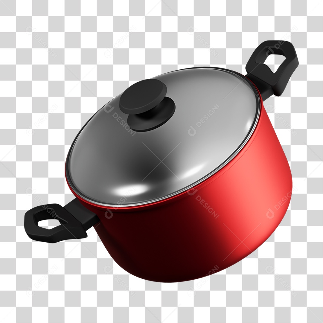 Elemento 3D Panelas PNG Transparente