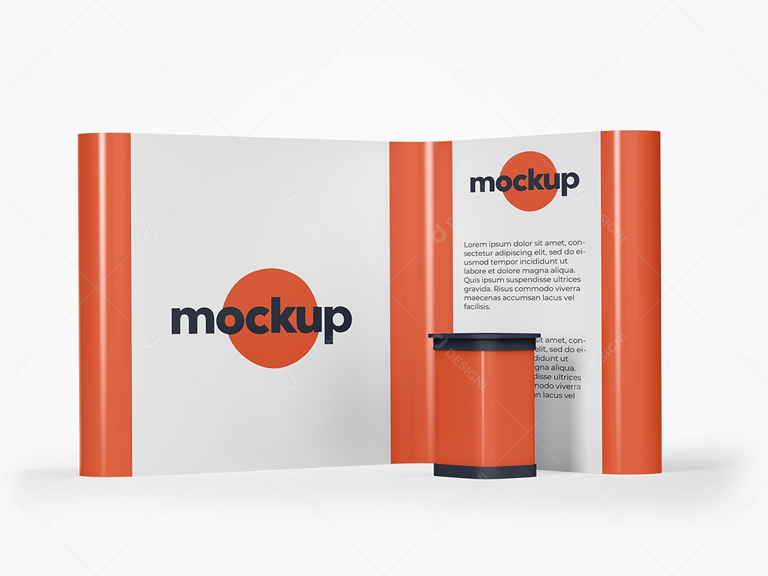 Stand para Exibição Mockup PSD Editável