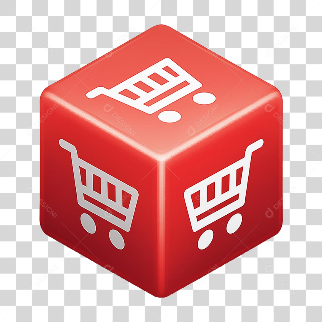 Elemento 3D Dado PNG Transparente