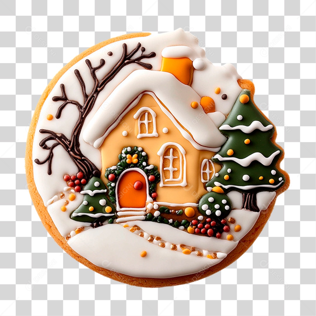 Bolo de Natal PNG Transparente