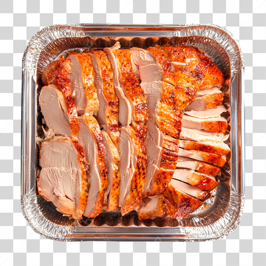 Frango Assado Cortado PNG Transparente