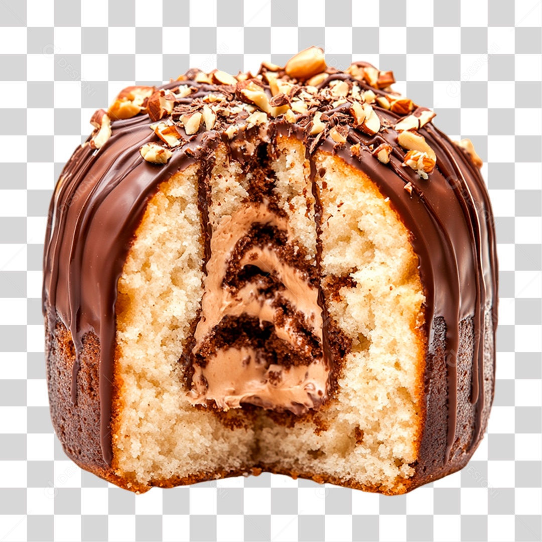 Panetone de Chocolate PNG Transparente