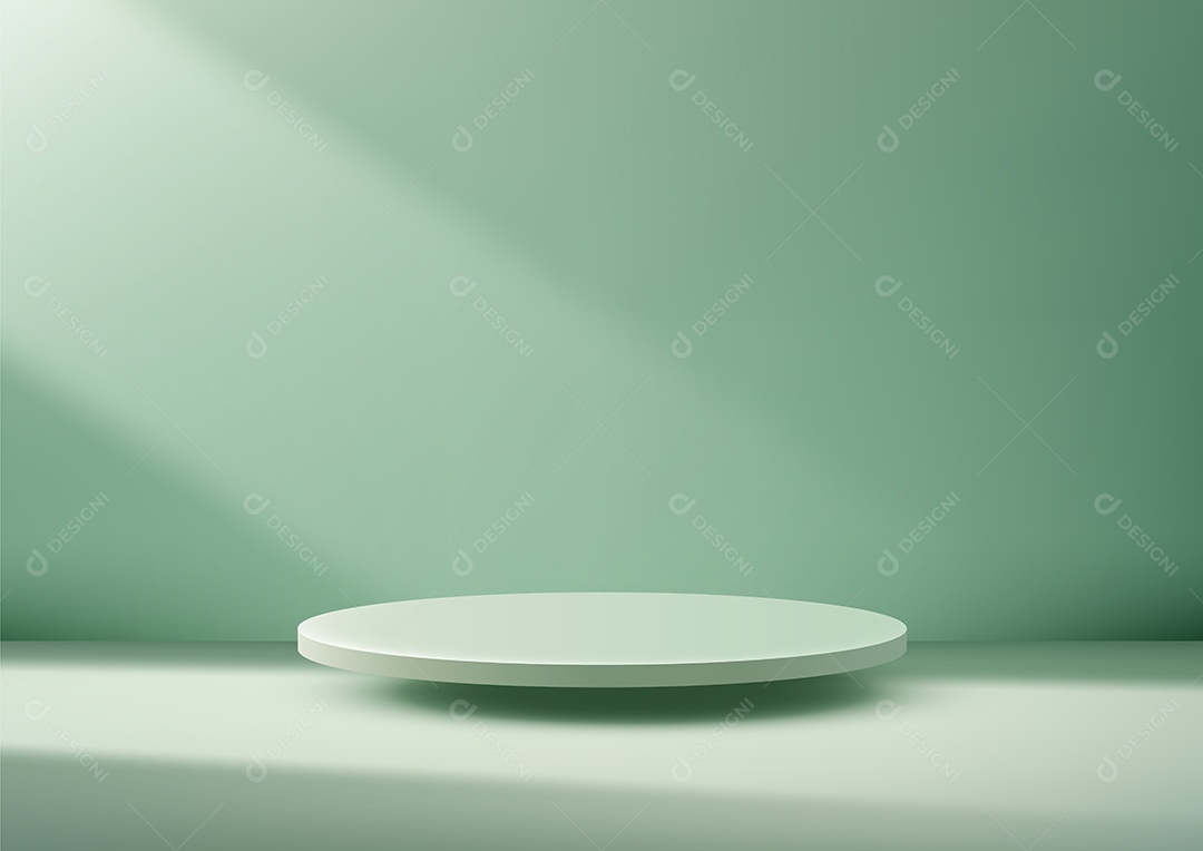 Modelo de Cenário de Pódio Ilustração Vetor EPS Editável