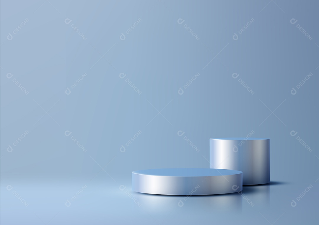 Modelo de Cenário de Pódio Ilustração Vetor EPS Editável