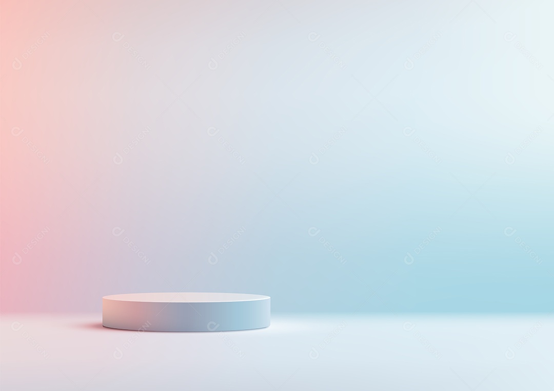 Modelo de Cenário de Pódio Ilustração Vetor EPS Editável