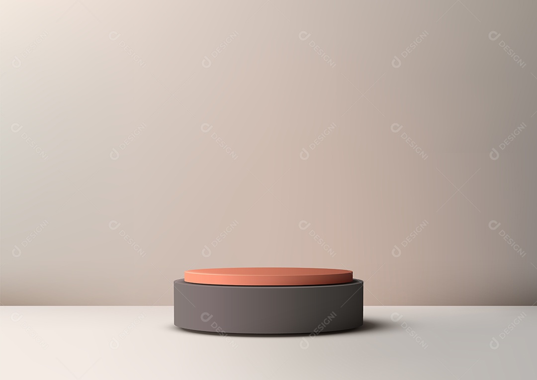 Modelo de Cenário de Pódio Ilustração Vetor EPS Editável