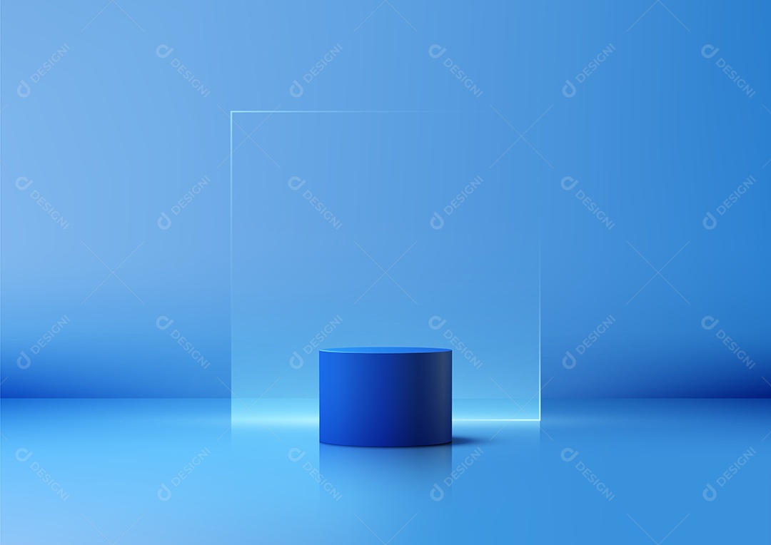 Modelo de Cenário de Pódio Ilustração Vetor EPS Editável