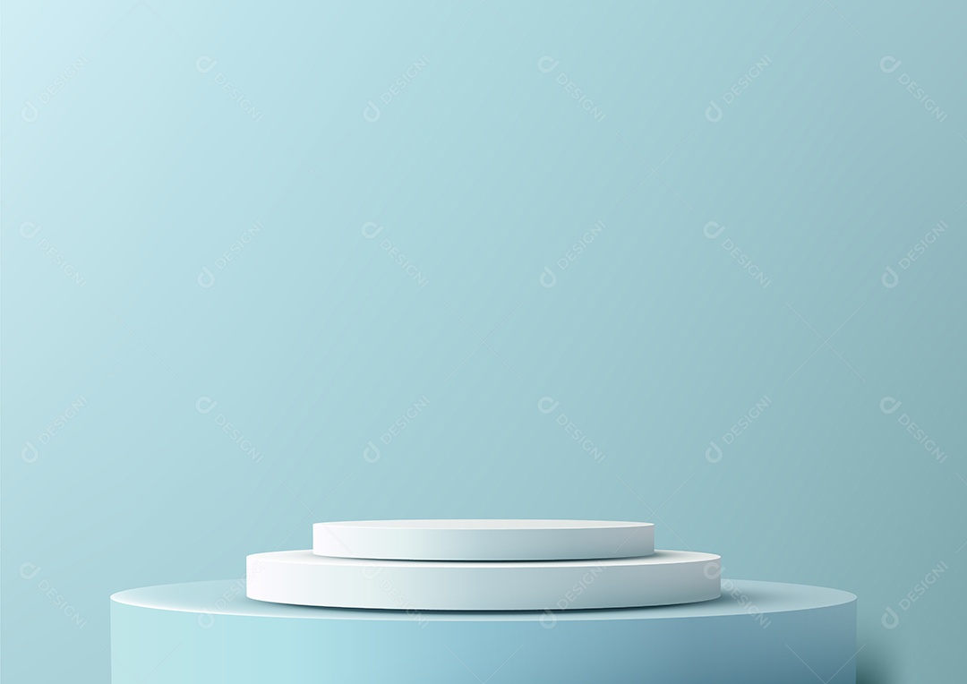 Modelo de Cenário de Pódio Ilustração Vetor EPS Editável