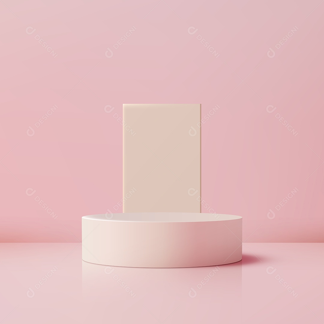 Modelo de Cenário de Pódio Ilustração Vetor EPS Editável