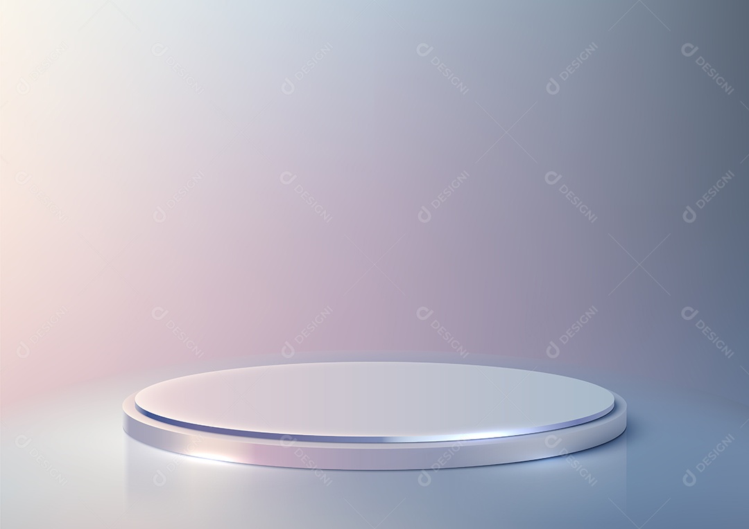 Modelo de Cenário de Pódio Ilustração Vetor EPS Editável