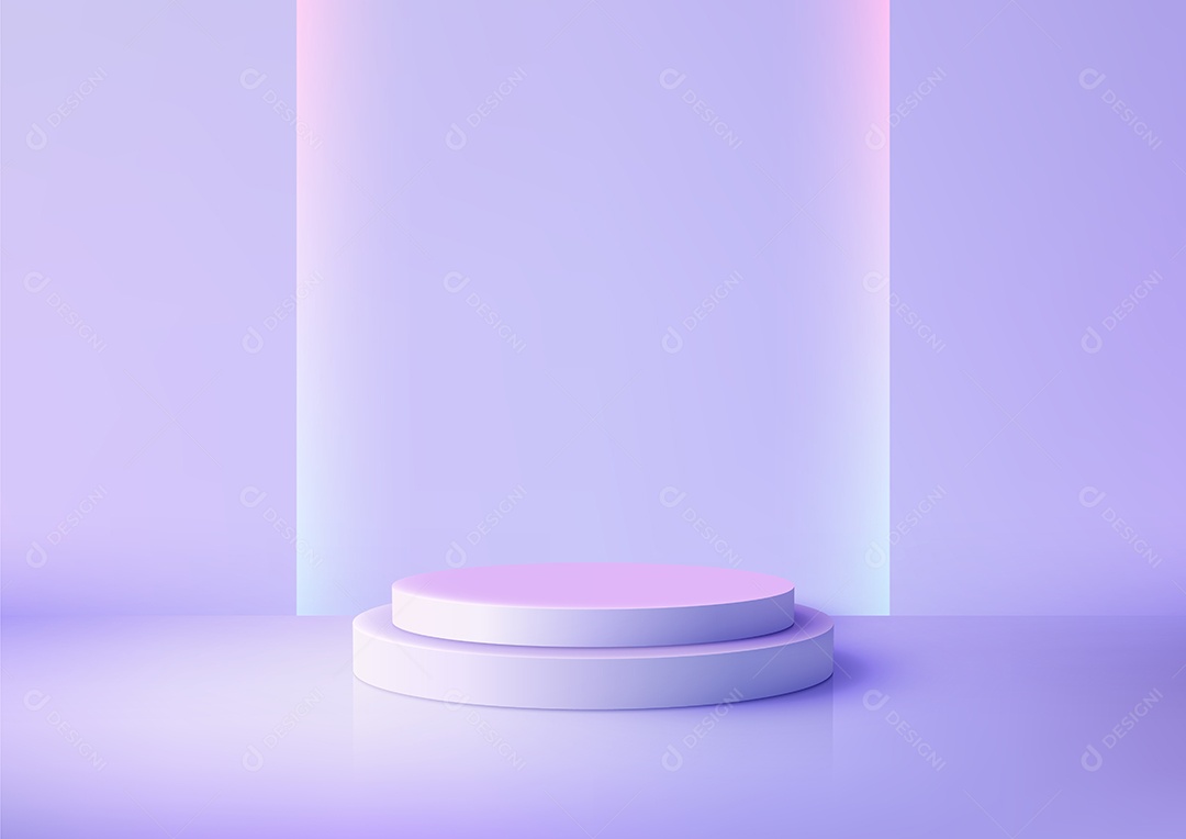 Modelo de Cenário de Pódio Ilustração Vetor EPS Editável