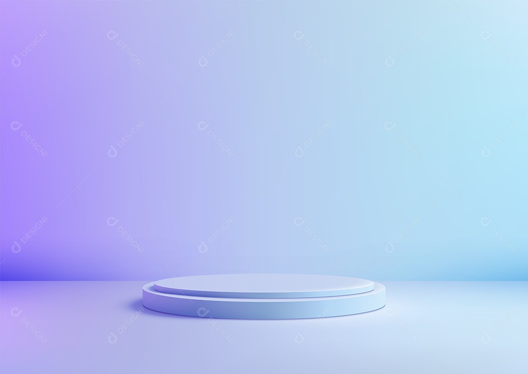 Modelo de Cenário de Pódio Ilustração Vetor EPS Editável