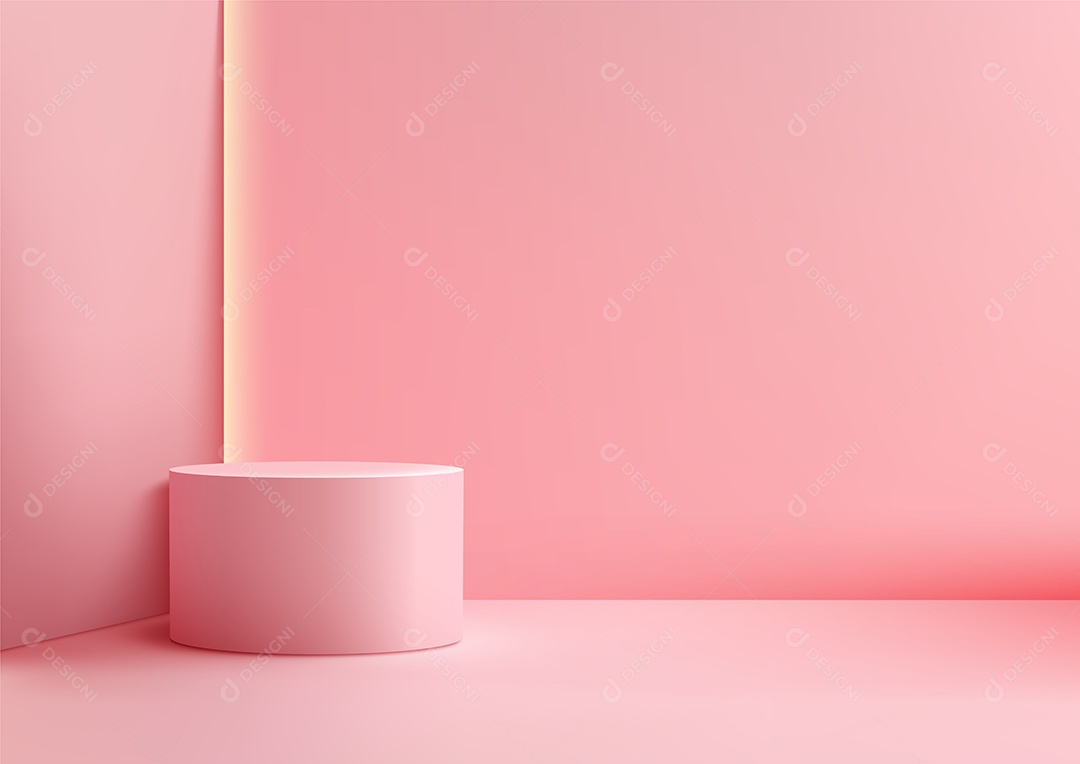 Modelo de Cenário de Pódio Ilustração Vetor EPS Editável