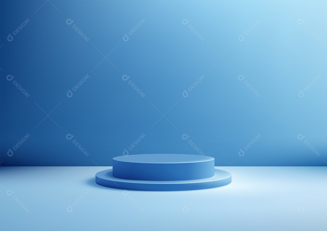 Modelo de Cenário de Pódio Ilustração Vetor EPS Editável