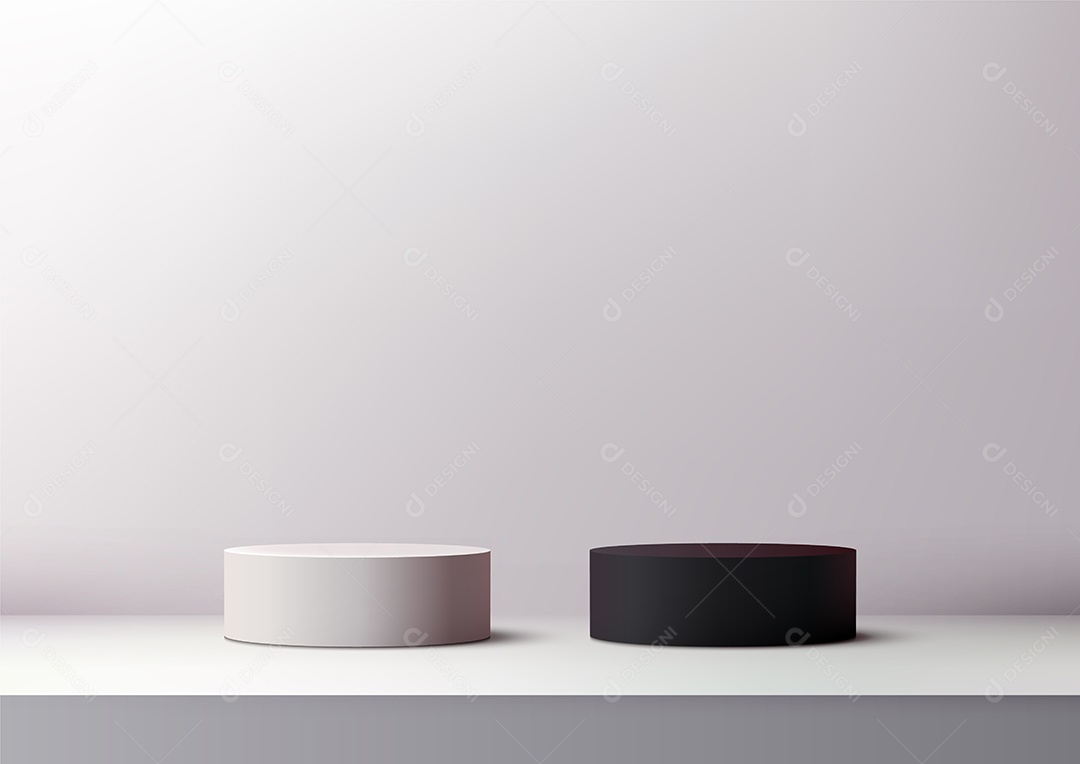 Modelo de Cenário de Pódio Ilustração Vetor EPS Editável