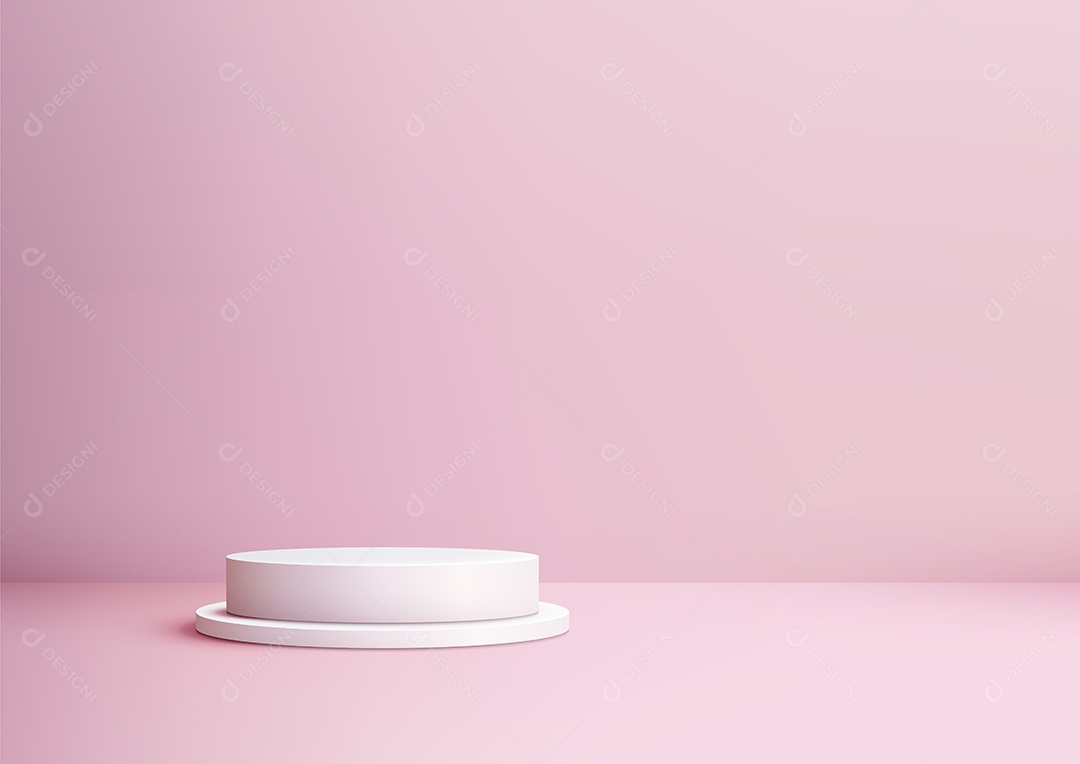 Modelo de Cenário de Pódio Ilustração Vetor EPS Editável