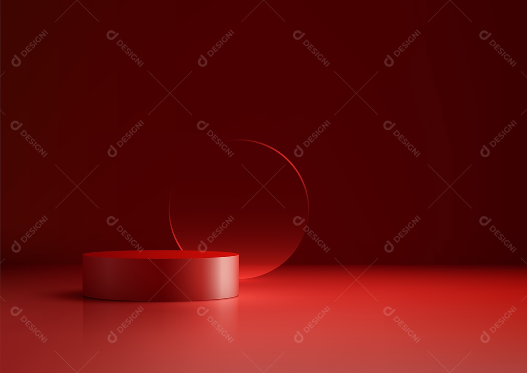 Modelo de Cenário de Pódio Ilustração Vetor EPS Editável